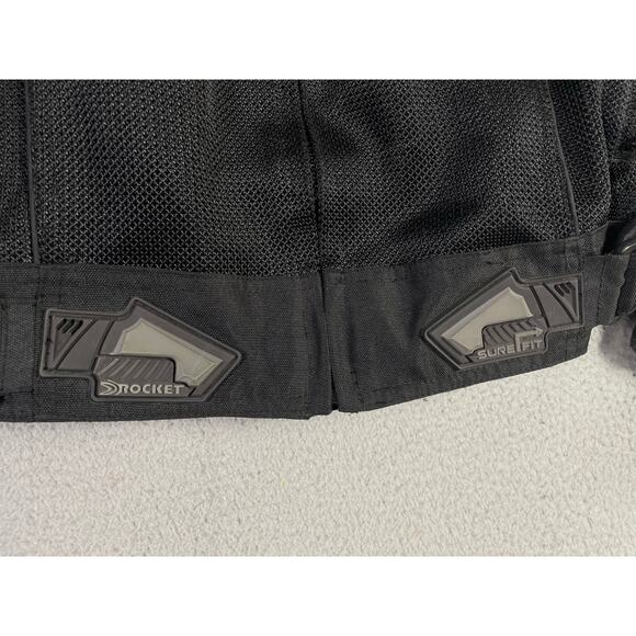 Joe Rocket Phoenix 4.0 Mesh Motorcycle Jacket Black Armor L Riding Racing - Picture 7 of 12